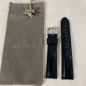 Navy Blue Michele watch band